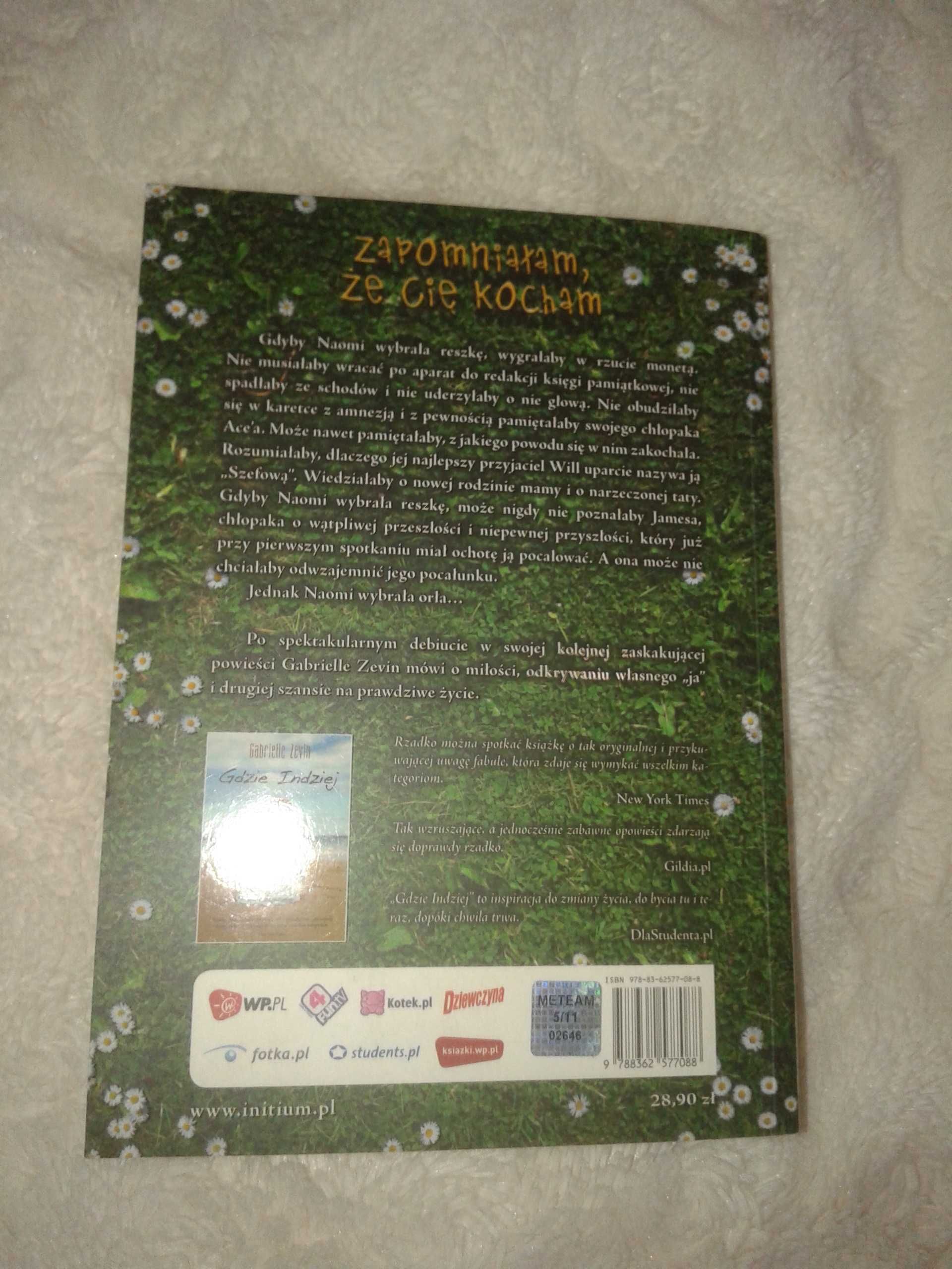 Zapomniałam, że Cię kocham - Gabielle Zevin