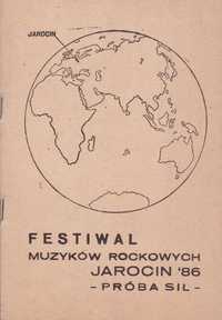 Jarocin Festiwal Folder informator rok 1986 nowy