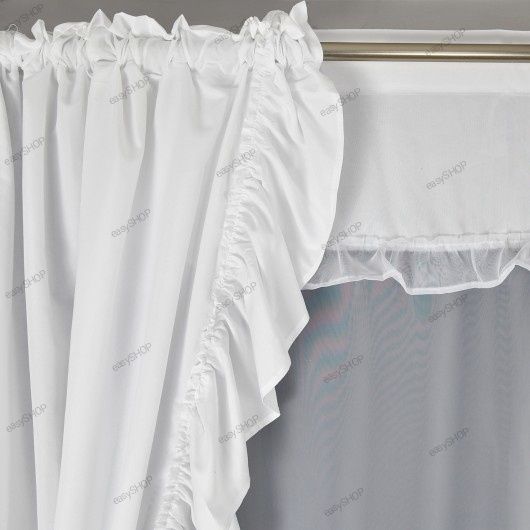 Biały Panel i 2 zasłony z mikrofibry