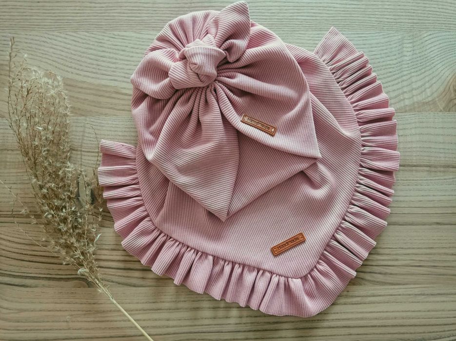 turban i chusta dla dziewczynki, Handmade