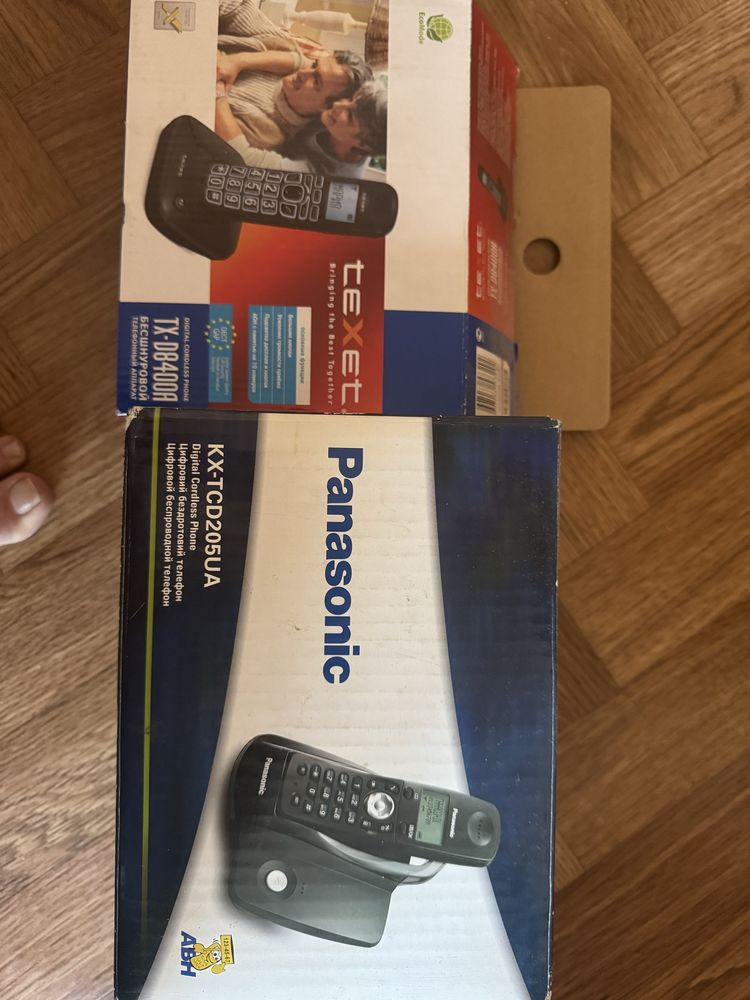 отдам стационарные телефоны Panasonic и Texet