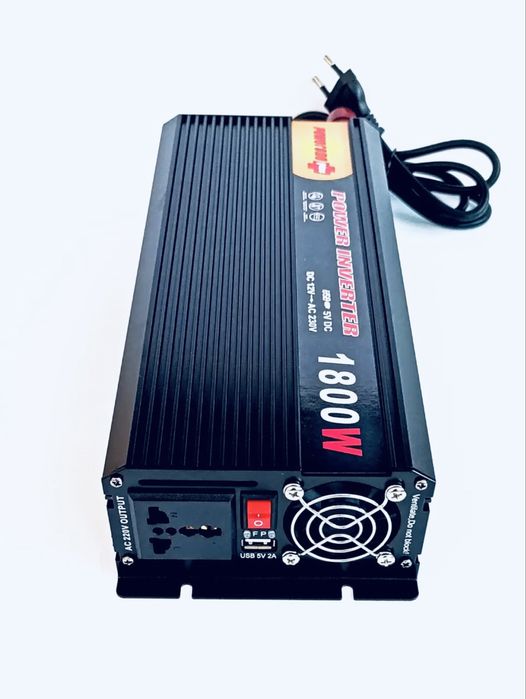 Перетворювач напруги інвертор PowerOne Plus 12-220 1800w є зарядка 20A