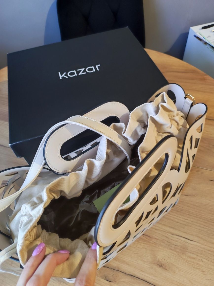 Nowa skórzana torebka Kazar