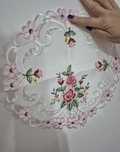 Koronkowe serwetki w stylu vintage w róże shabby chic