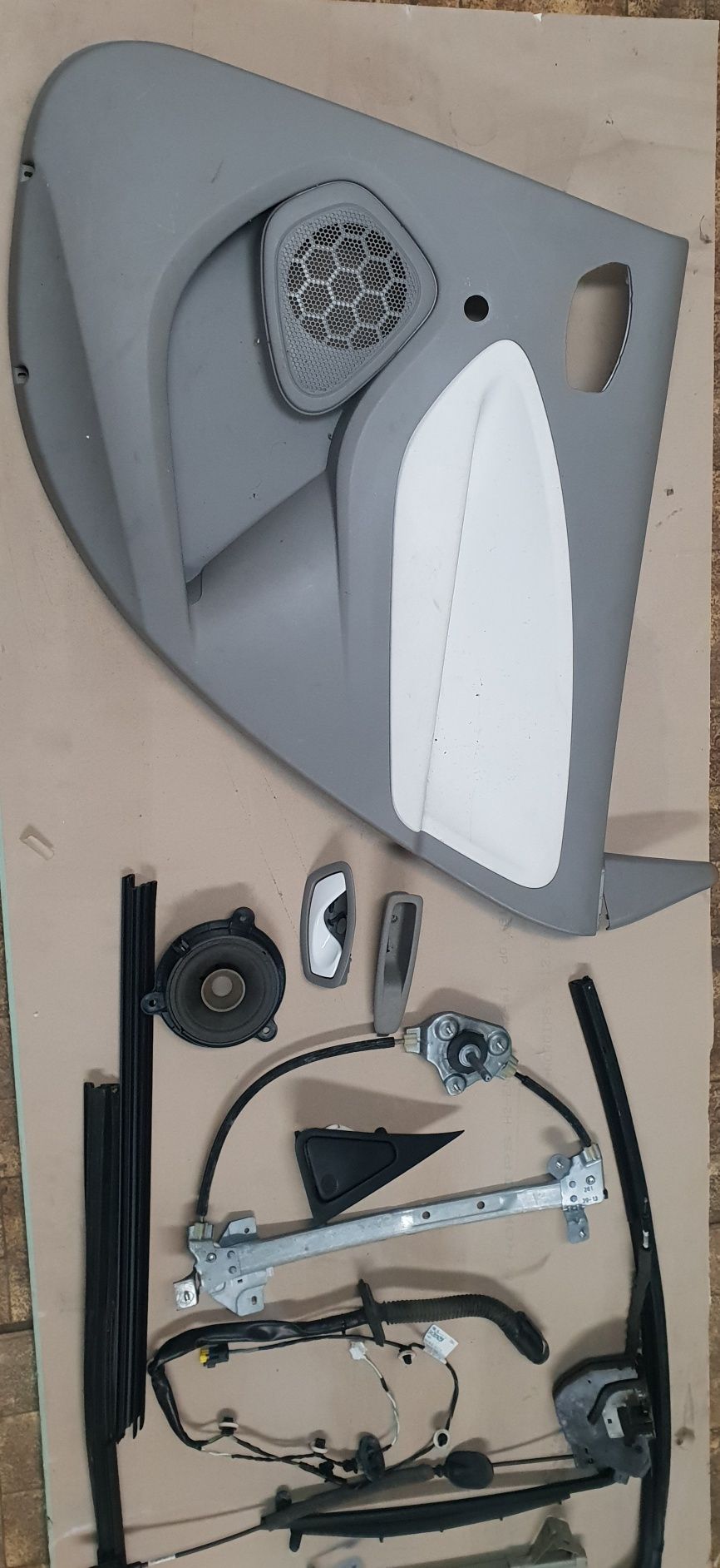 Renault Zoe drzwi tyl prawa strona kompletne z tapicerką 2012-23