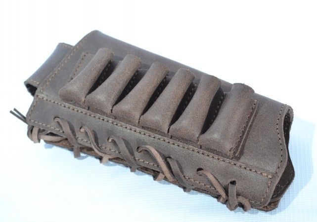 Патронташ на приклад натуральная кожа на шнуровке цвета в наличии