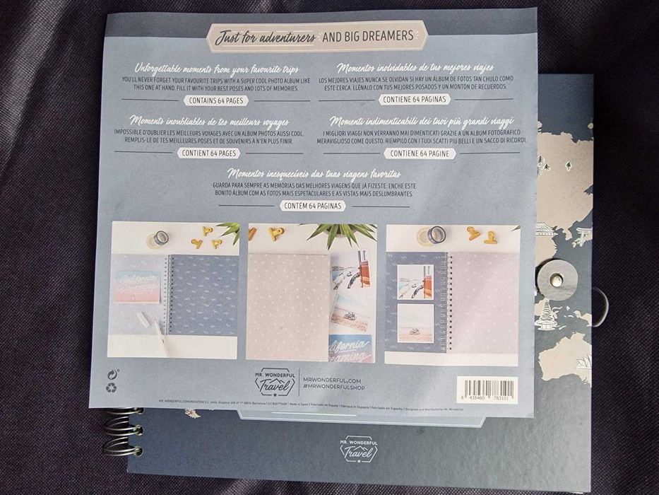 Álbum de fotografias Mr. Wonderful - Make memories all over the world