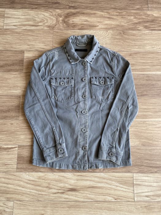 Kurtka jeansowa z cwiekami allsaints S