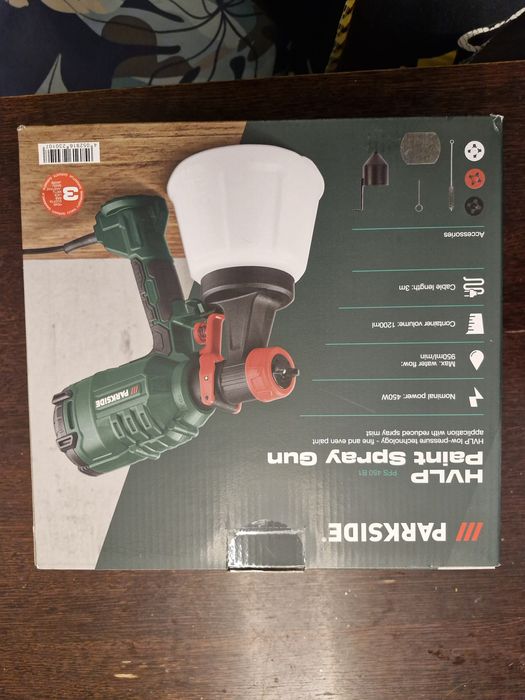 Pistolet natryskowy 450W HVLP, Parksite