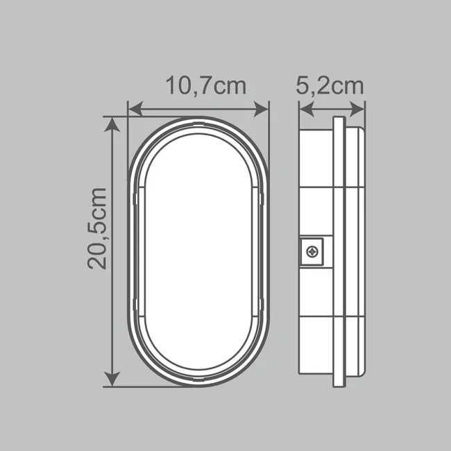 Plafon zewnętrzny Ezy IP65 1620 lm LED biały