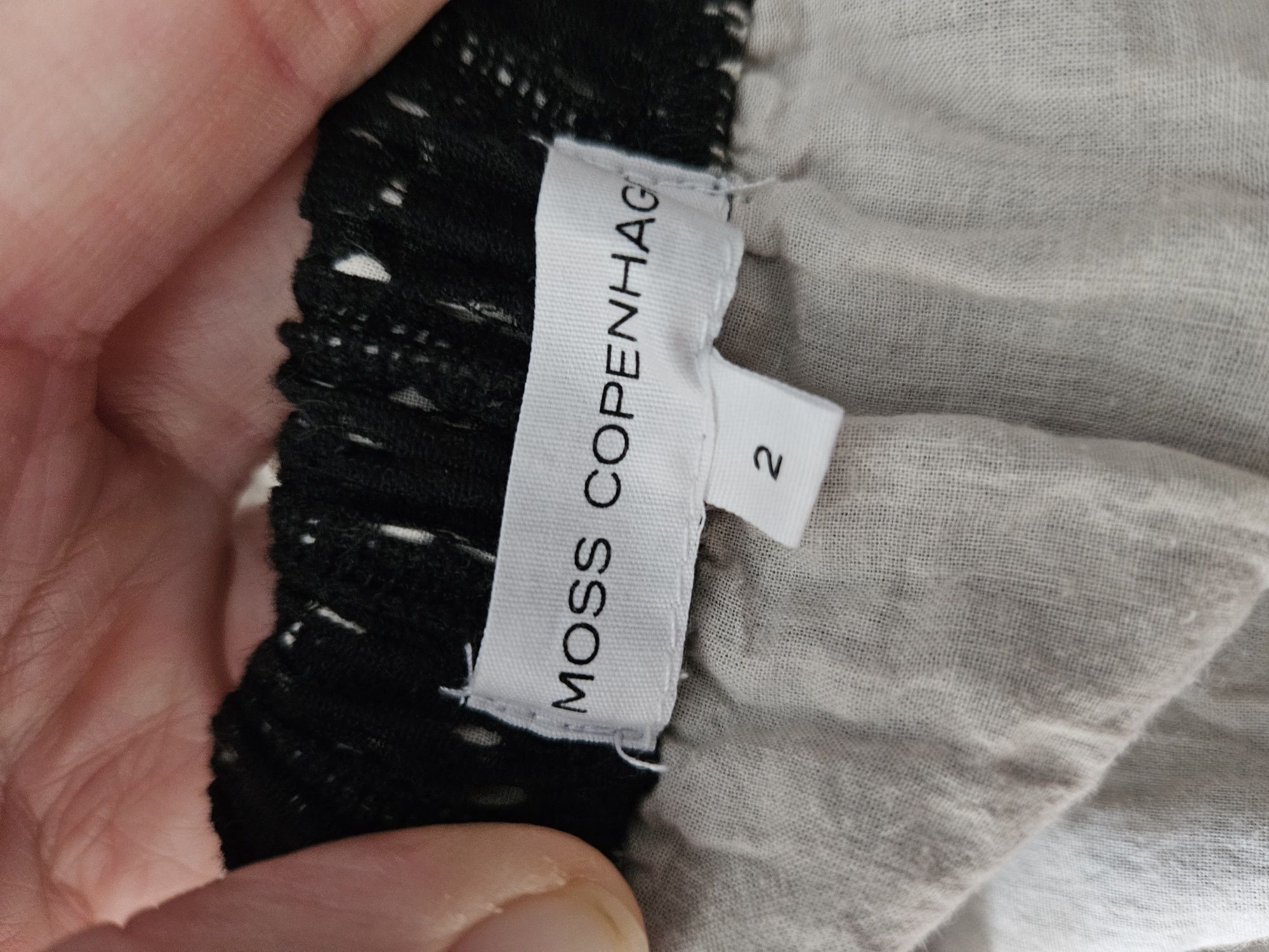 Ażurowa spódniczka czarna krótka MSCH bawełna|cotton