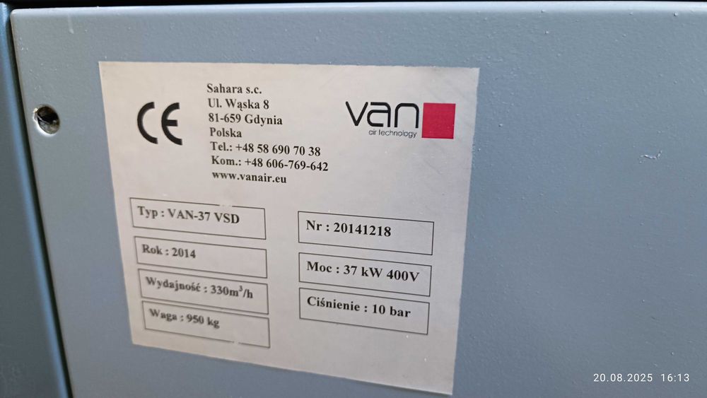 Kompresory  VAN 40 bar 137kW