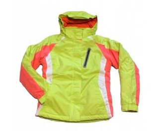 Neonowa kurtka narciarska dziewczęca Żółta 140