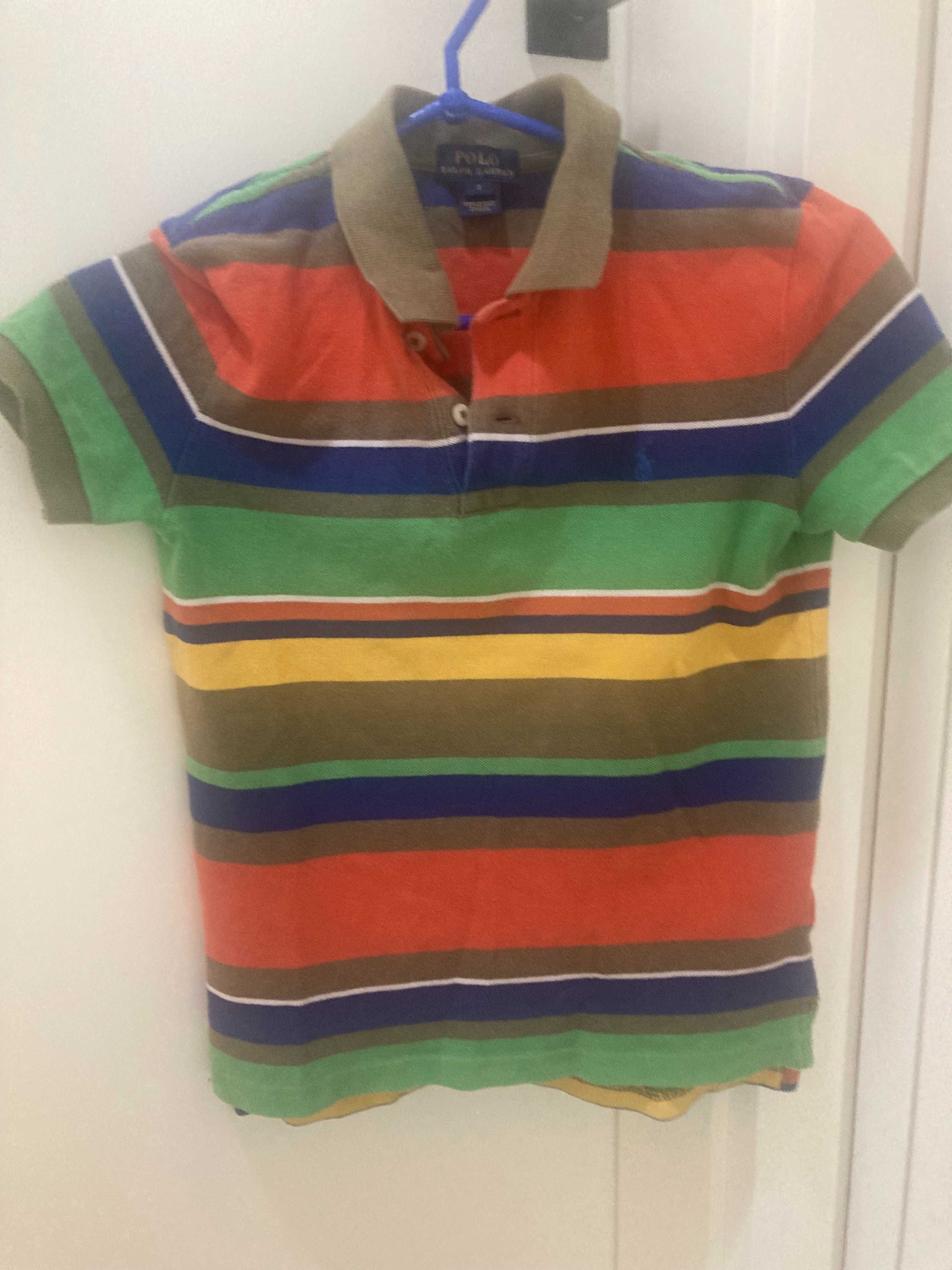 Kolorowa koszulka polo dla chłopca Ralph Lauren 122/128