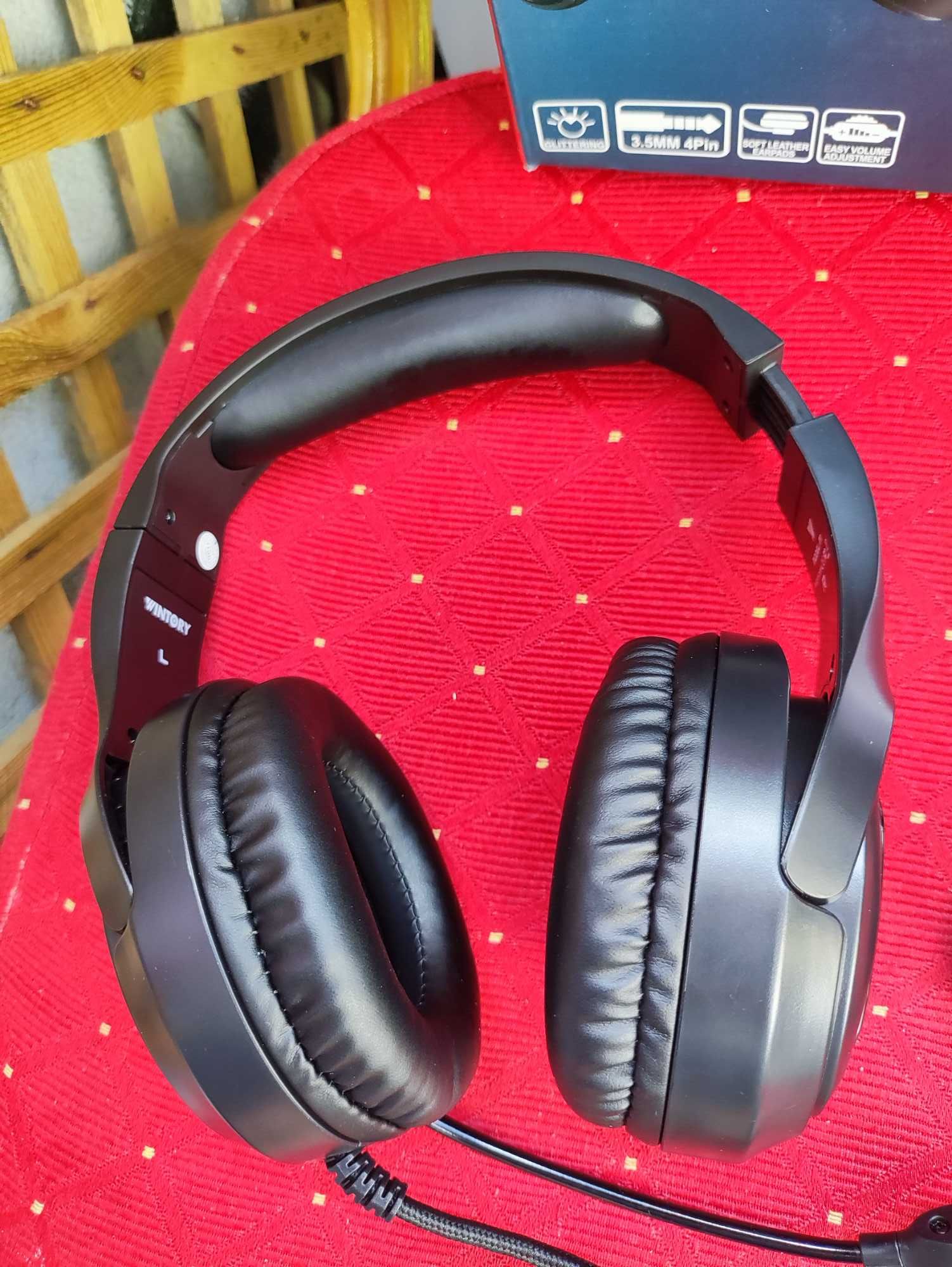 Słuchawki Gamingowe z Mikrofonem Nauszne Playstation 4 PS4 PS3 Headset