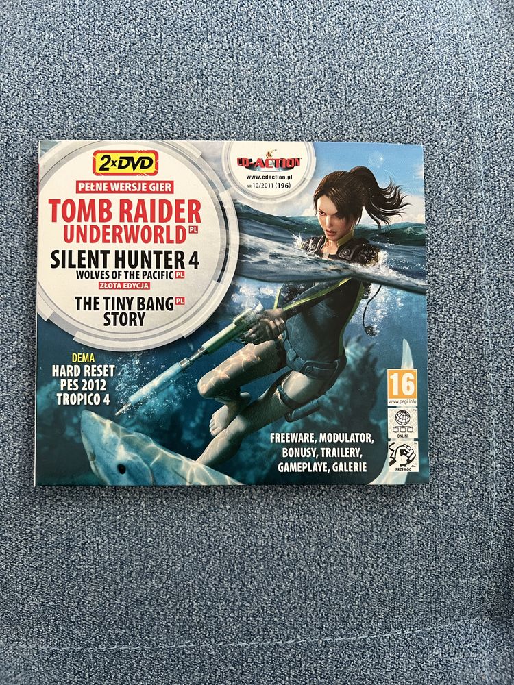 Tomb Raider Underworld, Silent Hunter 4 CD-Action 10/2011 CDA 196