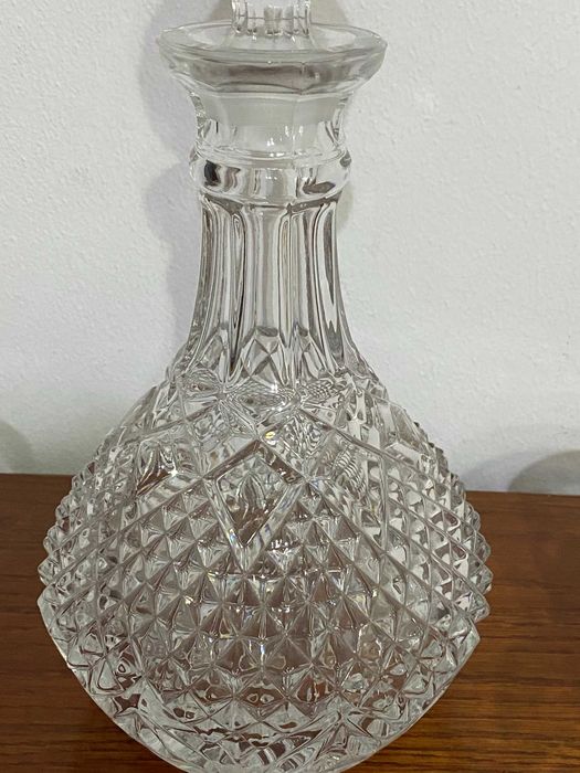Conjunto de Decanter de cristal + 6 copos