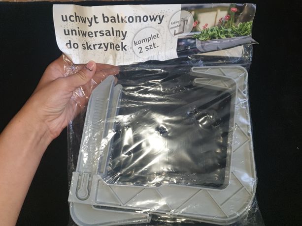 Uchwyt balkonowy do skrzynek 2szt