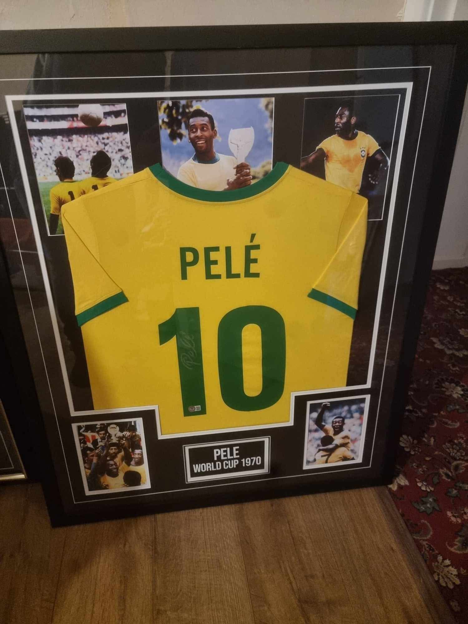 T-shirt Pelé com autógrafo e certificado de autenticação