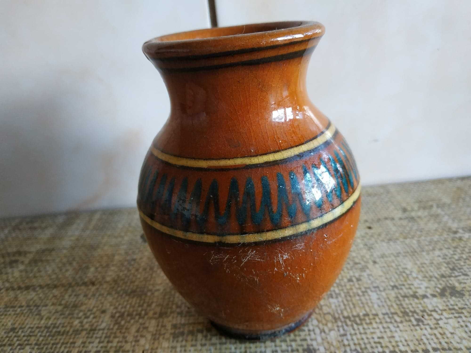 Sprzedam oryginalny dzbanek wazon aztecki wzory ceramika
