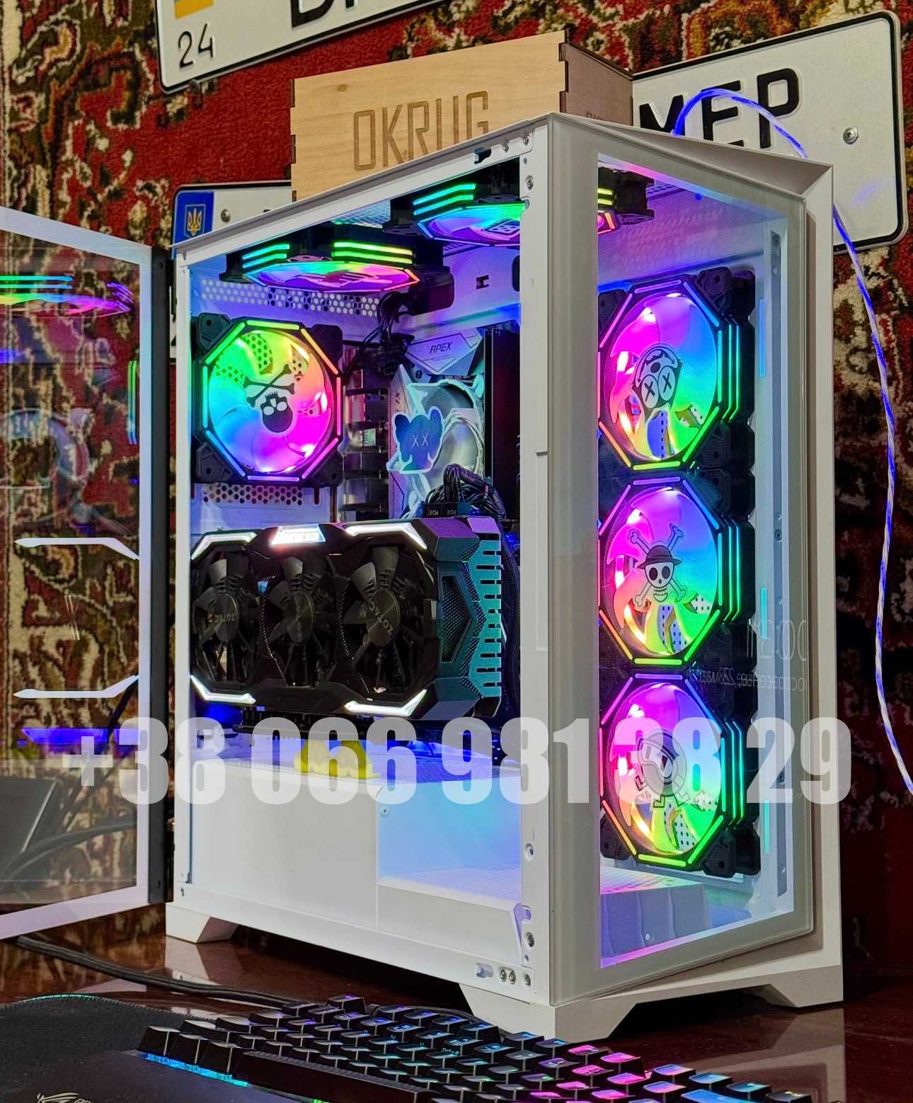 Игровой компьютер пк ARGB Intel core i5 asus rog 16gb ddr4 nvidia