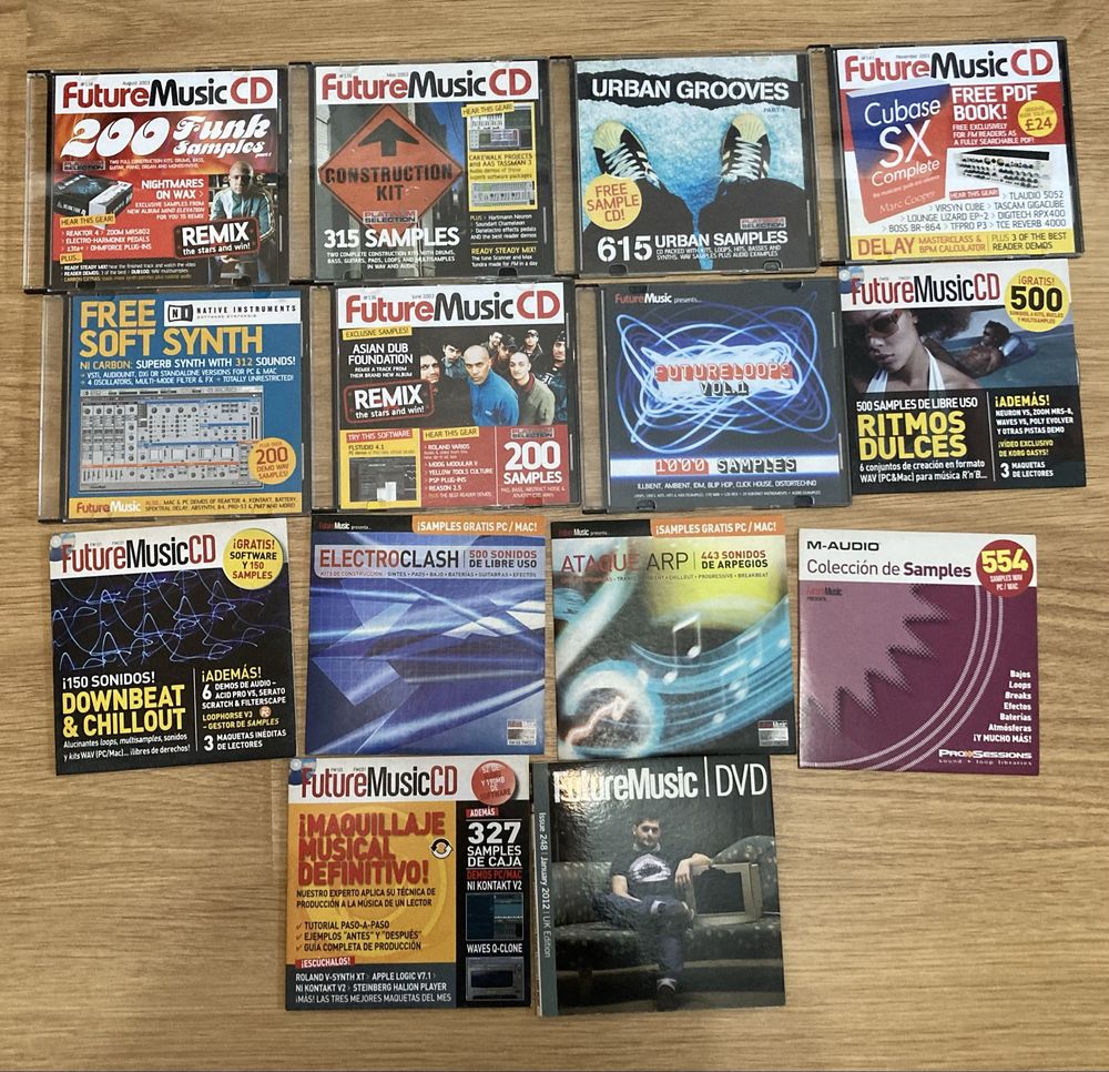 39 Cds com samples e programas musica