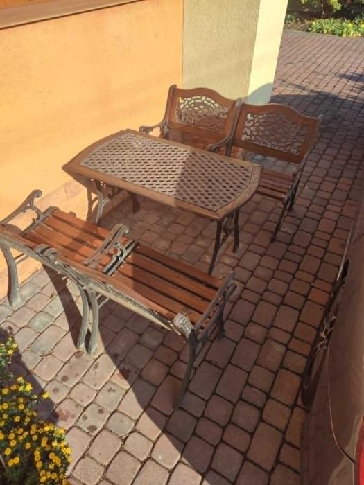 Meble ogrodowe żeliwne