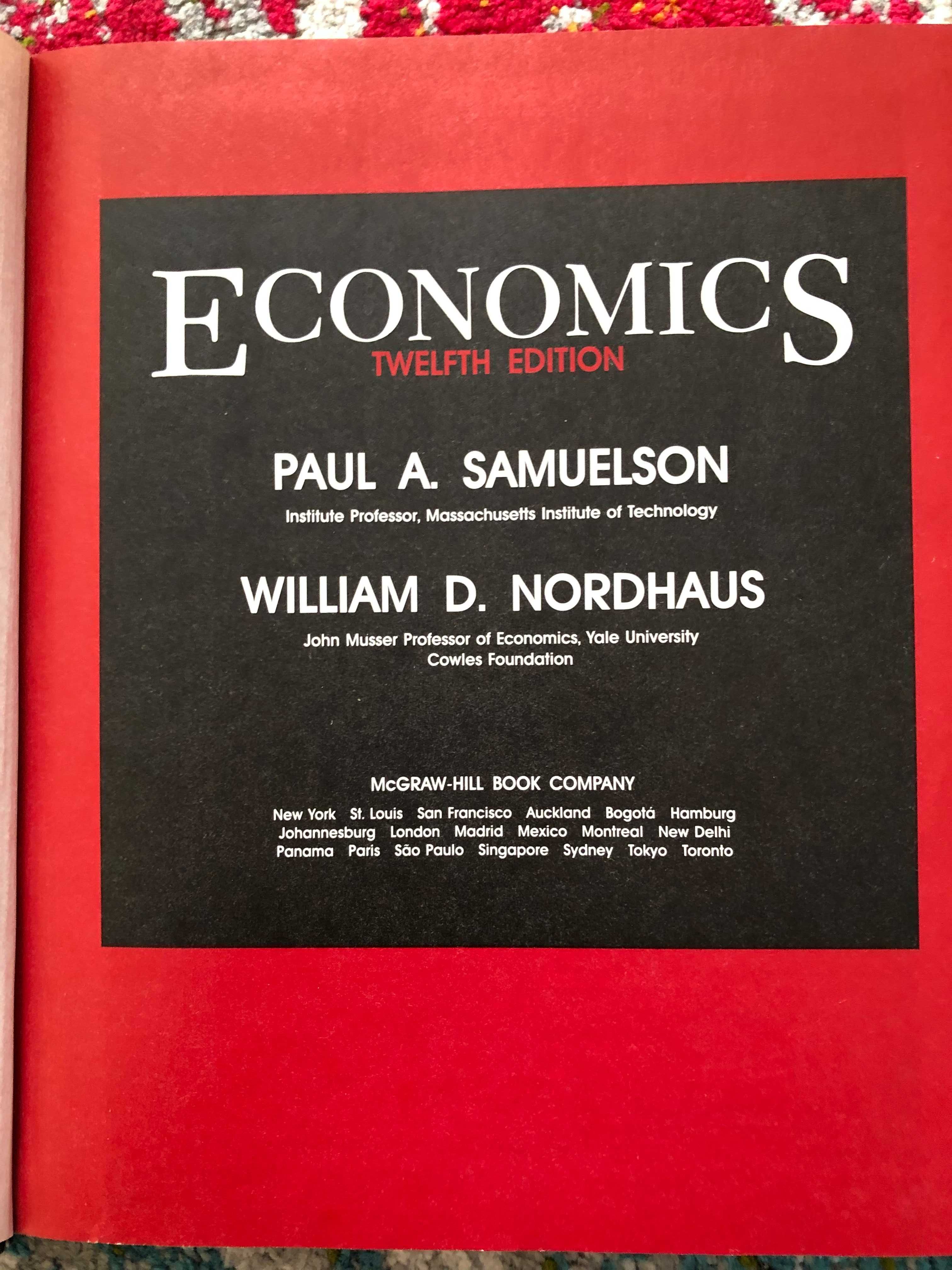 Книга Економіка Пол Самуельсон Economics Paul Samuelson