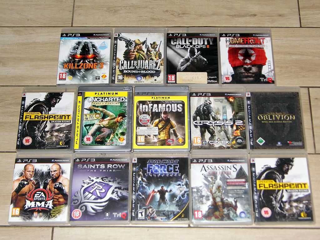 Gry na PS3 Oblivion, Killzone 3, Operation Flashpoint, Saints Row, MMA