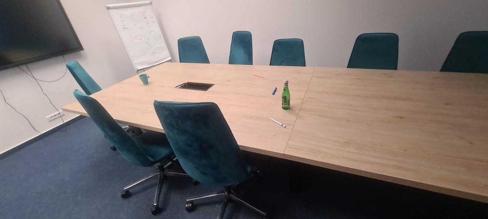 Fotel konferencyjny Bejot Lumi gabinetowy turkusowy fotele krzesła