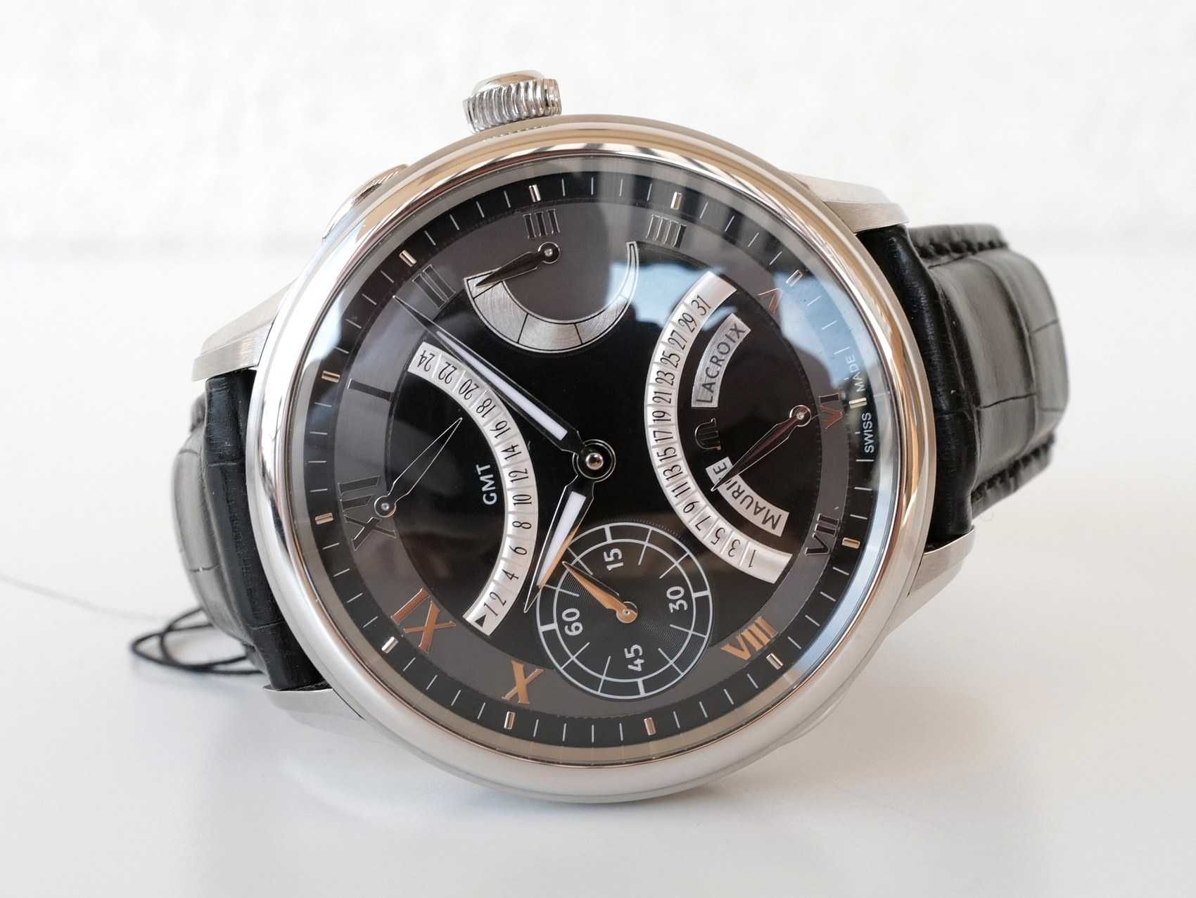 Maurice Lacroix Masterpiece Calendrier Double Retrograde Black 46 mm