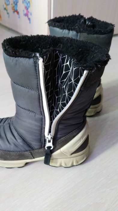 Зимние сапоги ecco, 21 см стелька