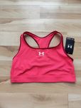 Stanik sportowy różowy under armour wycięcie na plecach
