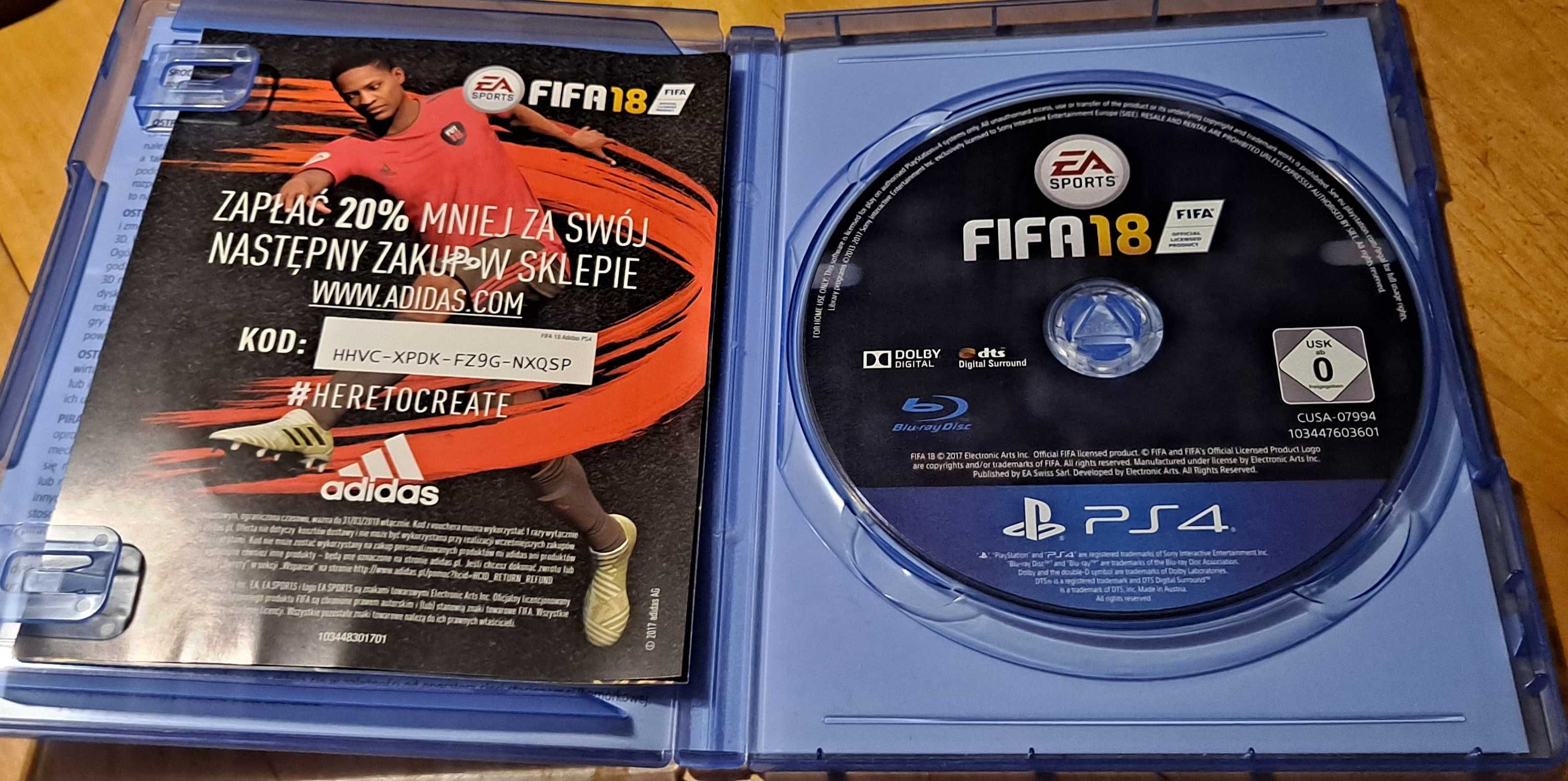 Gra FIFA 18 na konsolę PS4