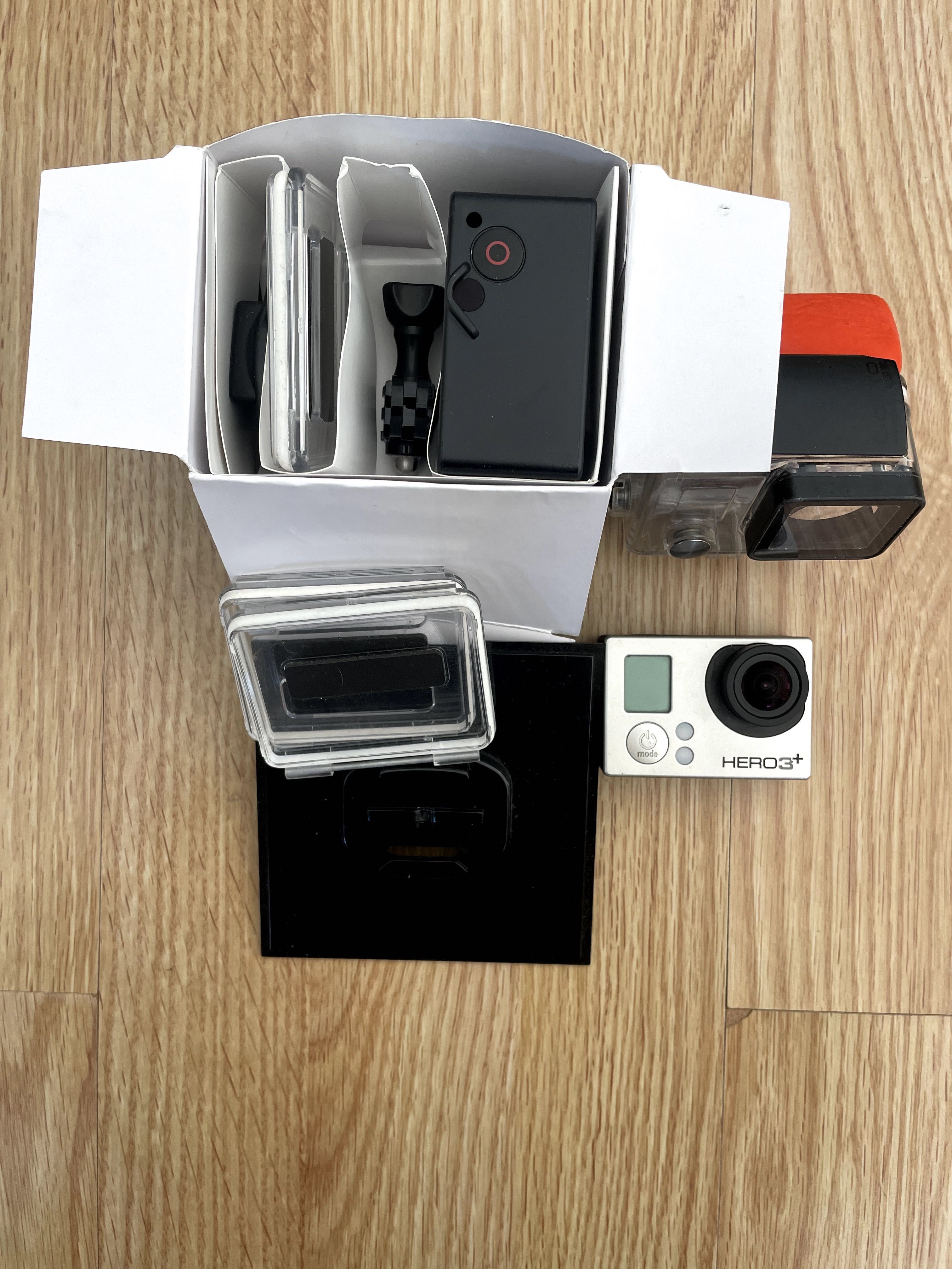 Gopro Hero 3+ + Waterproof case + acessórios