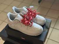 Nike_Air_Force1_Supreme_'Biały" Nowe_Obuwie sportowe R.45