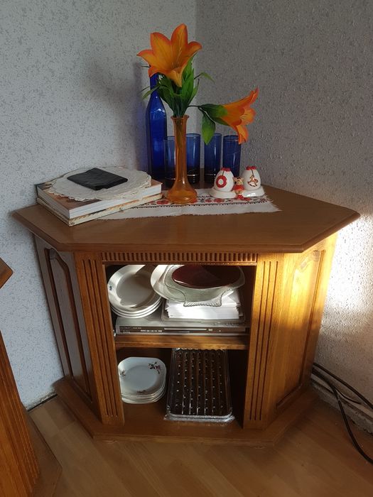 Szafka narożna dębowa