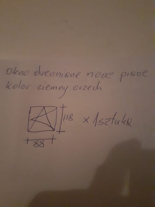 Okno drewniane 118x118, 88x118