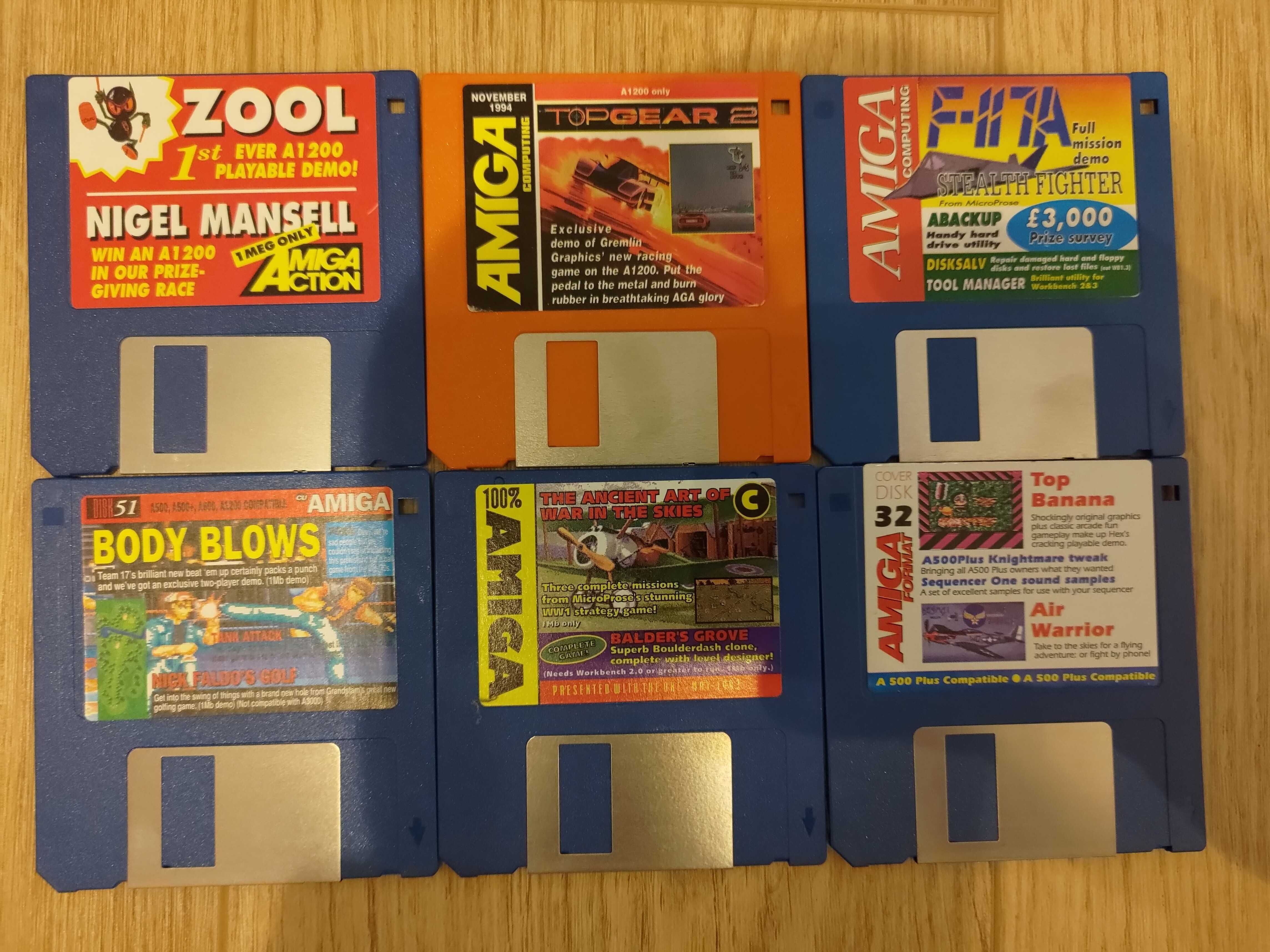Dyskietki Amiga dema, gry, programy