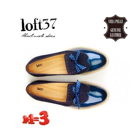 loft37 женские кожаные лаковые туфли лоферы
