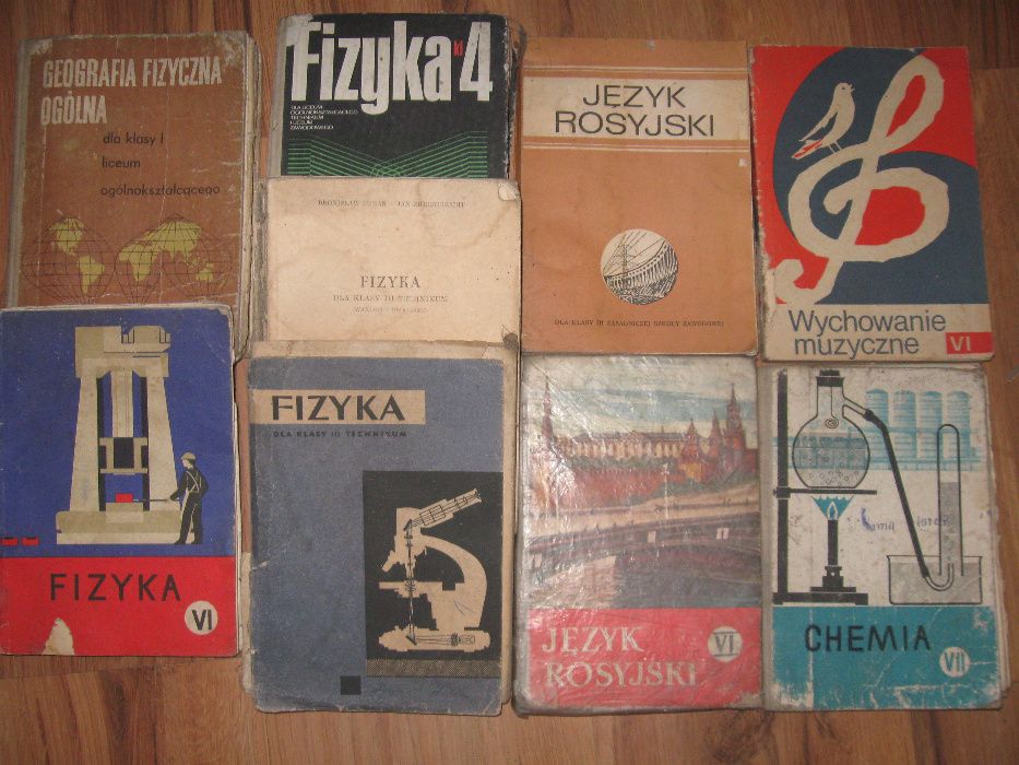 Stare książki szkolne prl unikaty retro -tanio