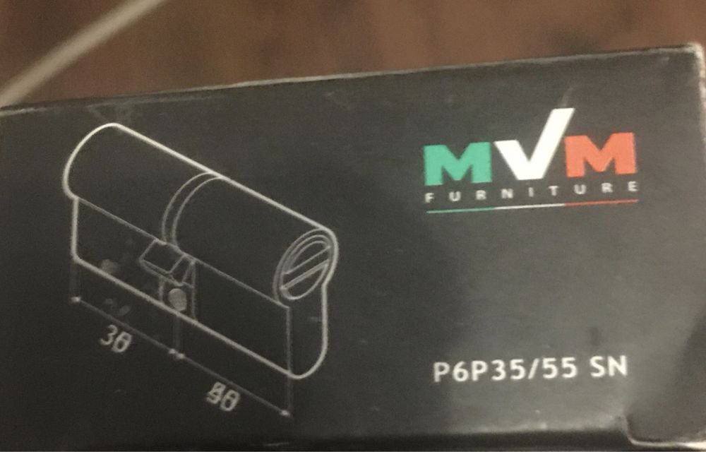 Серцевина латунь 9 см євроциліндр MVM Р6Р б/у замок личинка