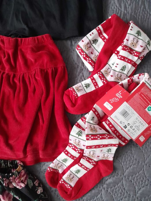 Spódniczki Spódniczka 6 szt bliźniaczki + rajstopki 122 128