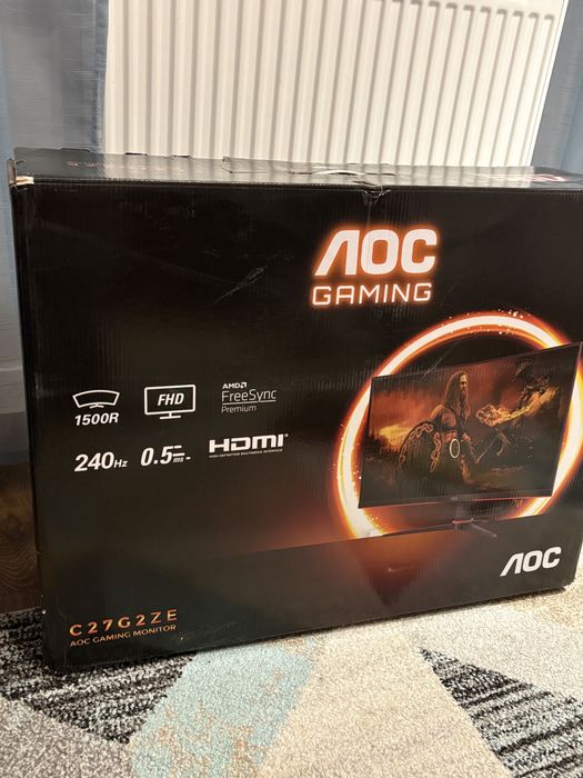 Monitor 27” AOC C27G2ZE uszkodzony