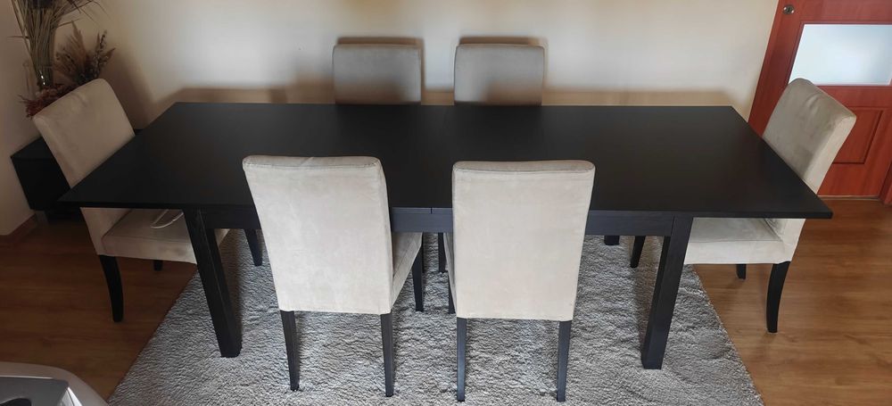 Stół Ikea Bjursta Wymiary 175-260/95 Kolor Wenge Jak Nowy Transport!!!