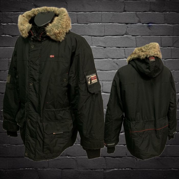 Kurtka męska | Geographical Norway Outdoor | Zimowa regulowana XL