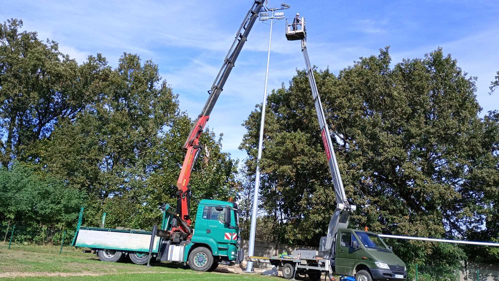 Usługi dźwigowe HDS, transport
