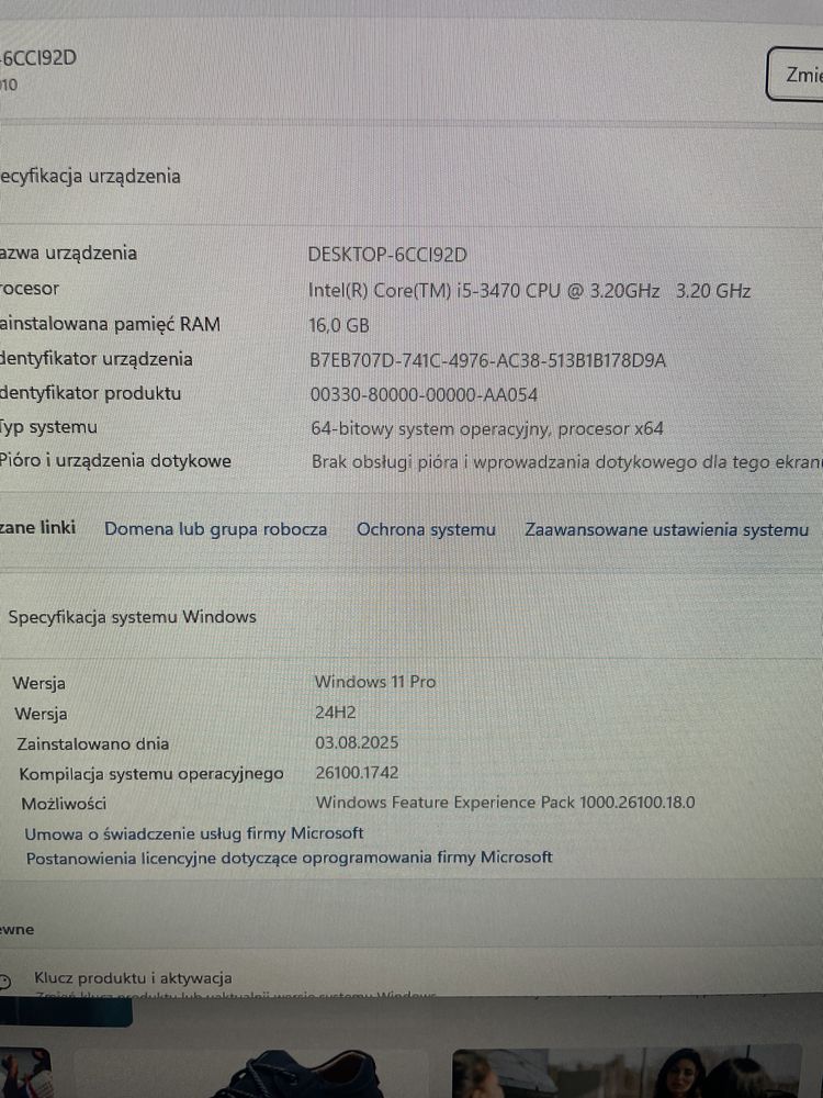 Komputer gry/nauka pełny  zestaw