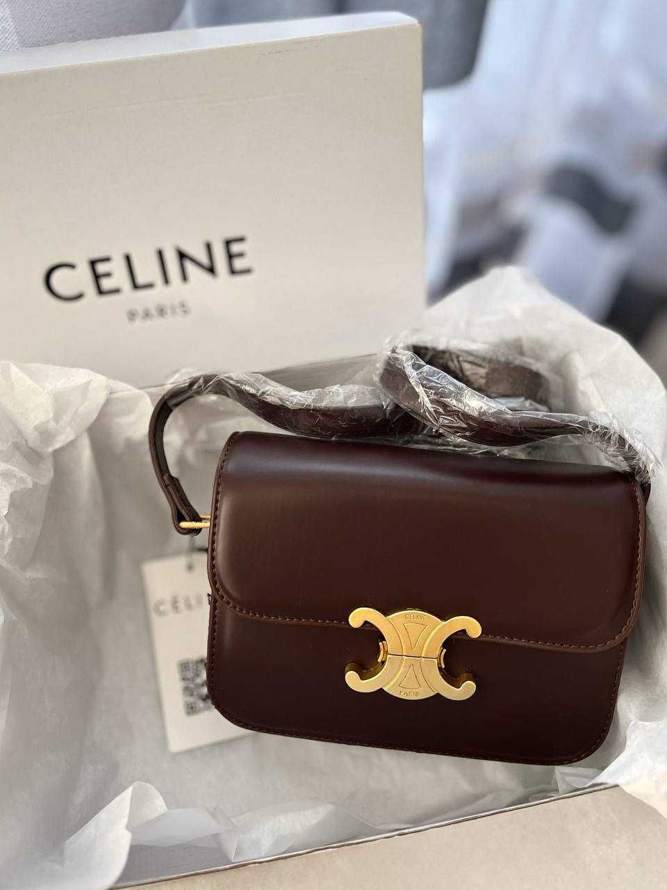 Шкіряна сумка CELINE Triomphe