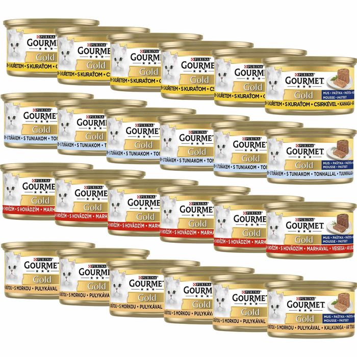 Purina Gourmet Gold MUS mix smaków 100x85g
